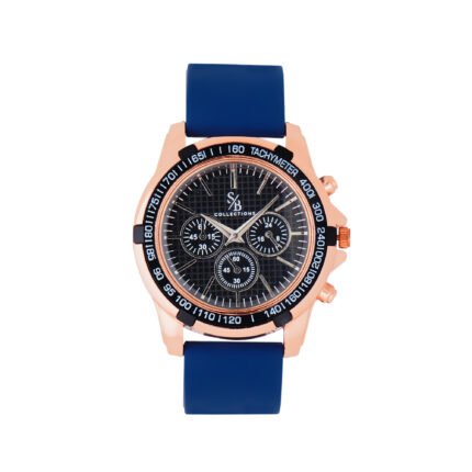 Voyager Chrono Rose & Navy Silicone Watch