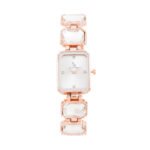 Rose Glimmer Faceted Link Women's Watch - Image 4