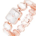 Rose Glimmer Faceted Link Women's Watch - Image 3