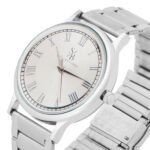 Roman Muse Silver-Tone Men's Link Watch - Image 4